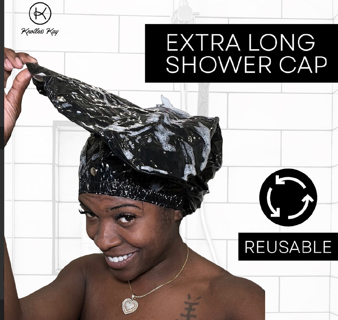 Knotless Kay Extra XL Shower Cap