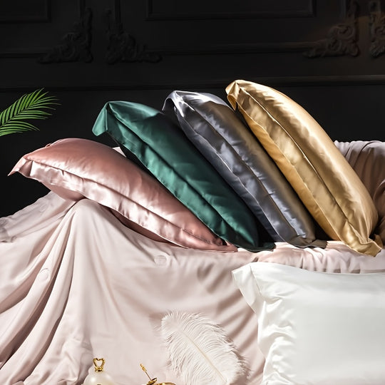 Knotless kay 2-Pack Luxurious Mulberry Silk Pillowcases,