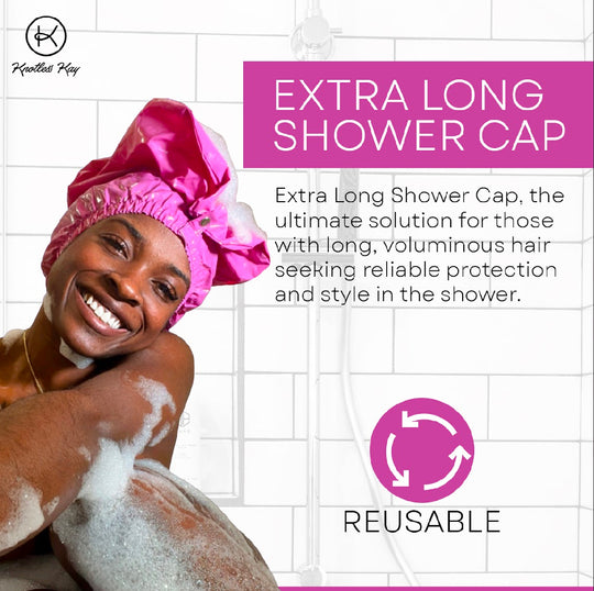 Knotless Kay Extra XL Shower Cap