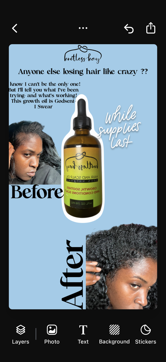 Knotless Kay Length Without Limits growth Oil