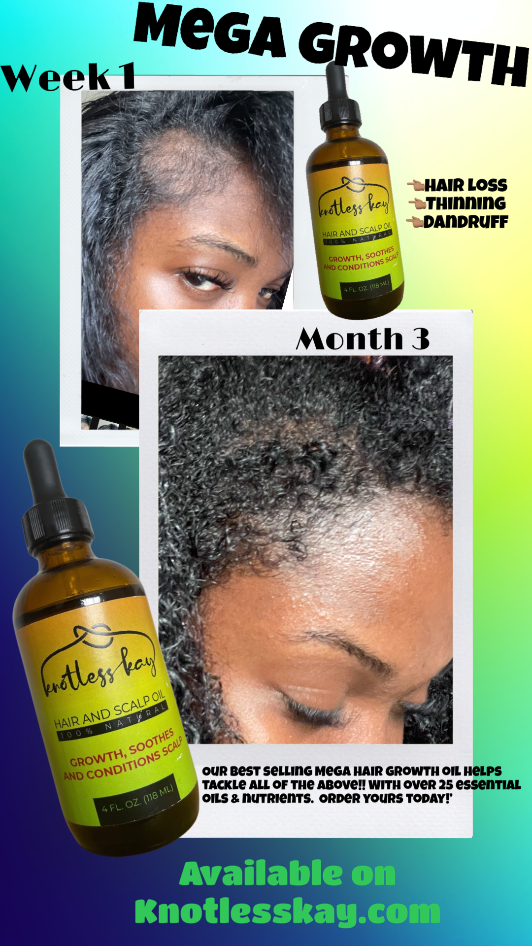 Knotless Kay Length Without Limits growth Oil