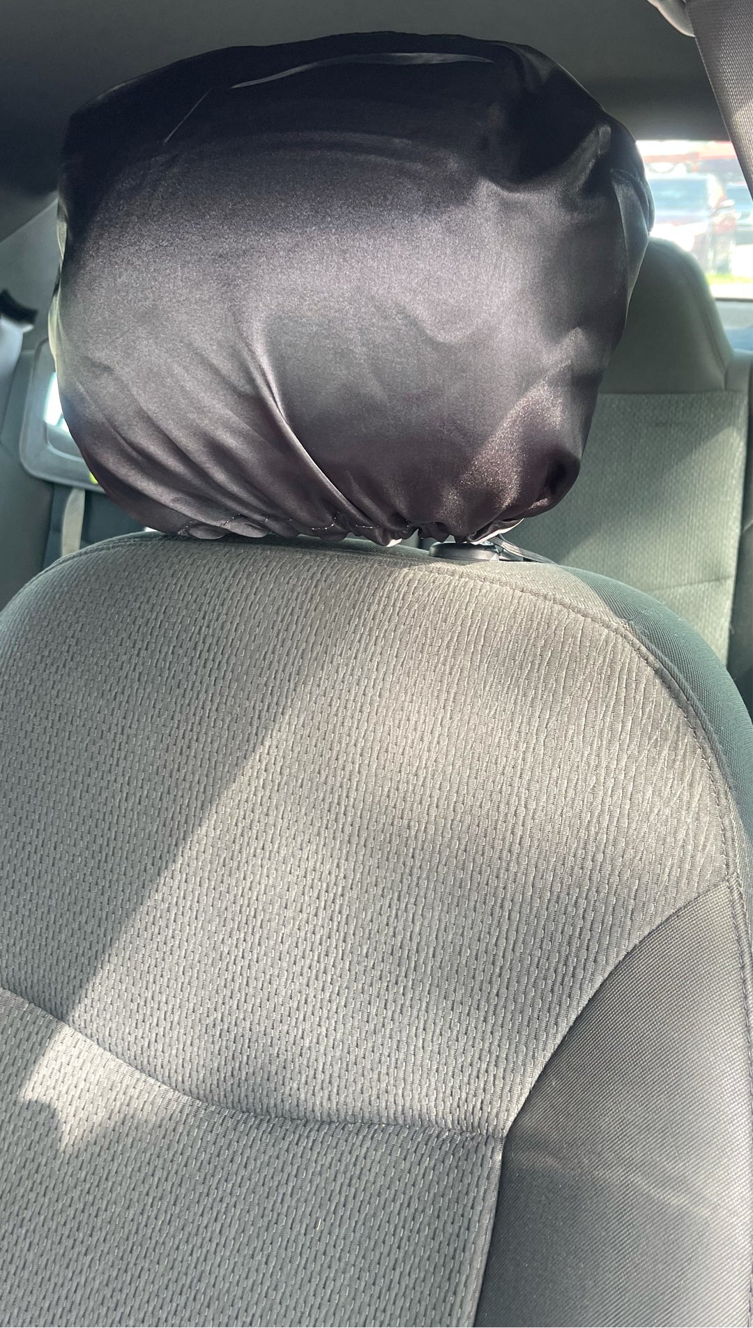 Double-Sided Silk Car Headrest Covers (Pack of 2)